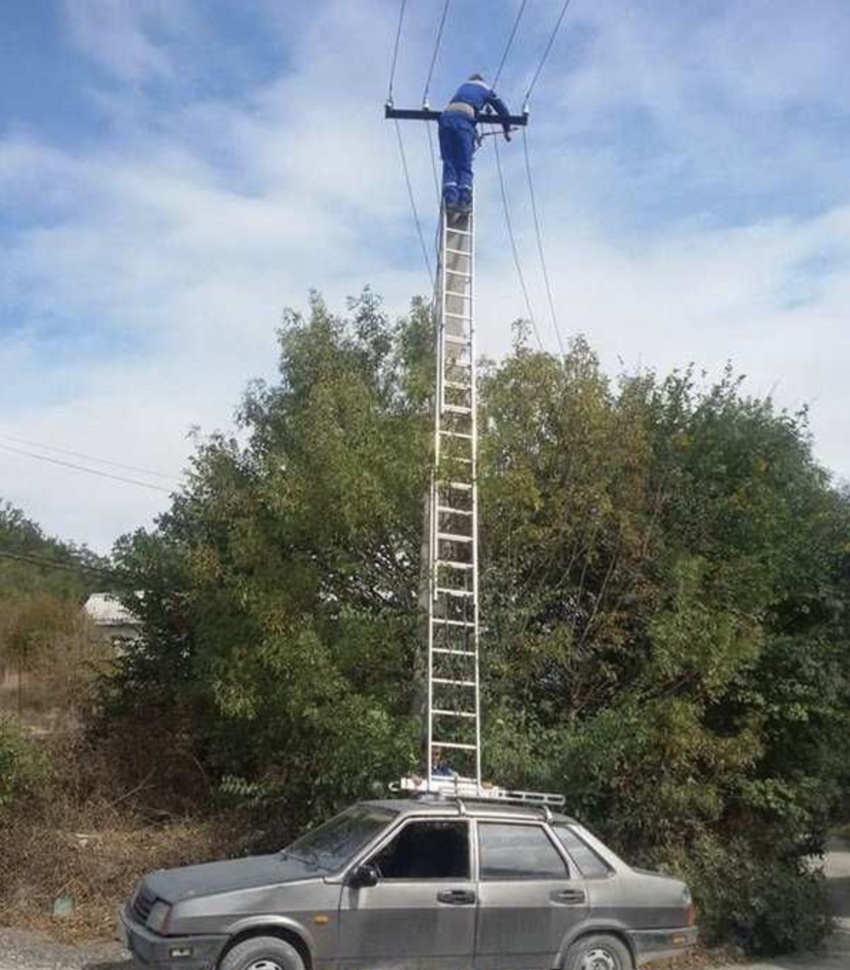 He just realized he forgot to put it in park